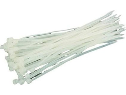 Páska stahovací Strend Pro CT66BW, 250x4,8 mm, 50 ks, bílá, nylon, vázací