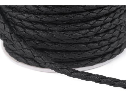 Šňůra z eko kůže Ø3 mm (Balení 1 m, Varianta 1 černá)