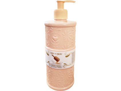 setablu tekute mydlo s davkovacem mleko a med 500 ml