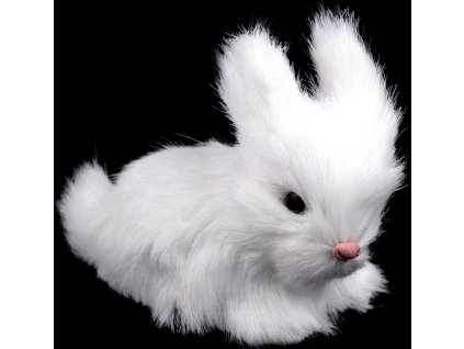 Velikonoční zajíček plyšový do věnců a truhlíků (Balení 1 ks, Varianta 1 bílá)