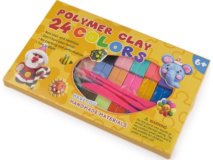 Modelovací polymerová hmota sada 24x10 g (Varianta mix, Balení 1 sada)