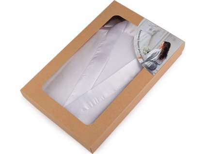 Saténový župan pro nevěsty (Balení 1 ks, Varianta bílá)