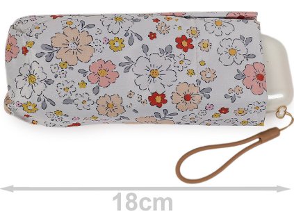 Dámský mini skládací deštník květy (Balení 1 ks, Varianta 1 krémová nejsvět.)