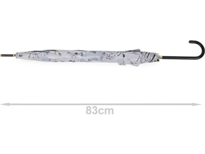 Dámský vystřelovací deštník květy (Balení 1 ks, Varianta 1 šedá nejsvětlejší)