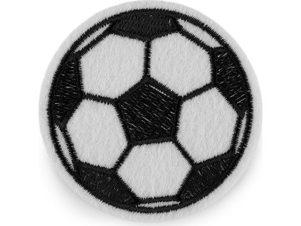 Nažehlovačka fotbalový míč (Balení 10 ks, Varianta černá bílá)