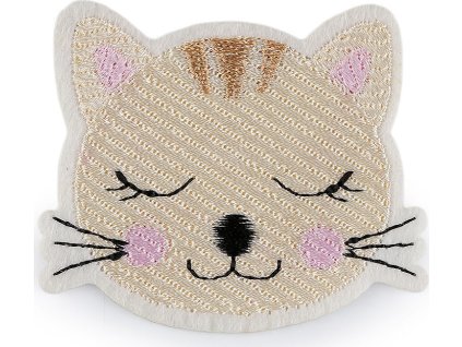 Nažehlovačka kočka (Balení 10 ks, Varianta 1 béžová světlá)