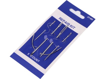 Hobby sada jehel na kůži, tupá, kulačka, ostrá (Varianta nikl, Balení 1 karta)