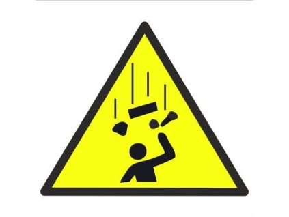 Pád předmětů - symbol (Verze Samolepka 210 x 210 mm tl. 0.1 mm - Kód: 03237)