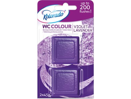 kolorado wc colour toilet block lavender 2 pcs