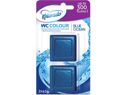 kolorado wc colour toilet block blue 2 pcs