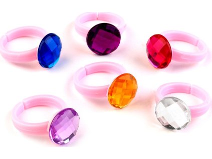 Dětské prstýnky (Balení 36 ks, Varianta 1 mix srdce)