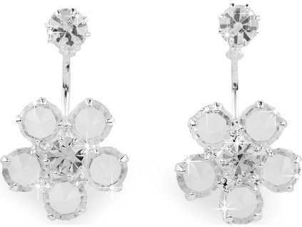 Náušnice jablonecká bižuterie květ (Balení 1 pár, Varianta 2 crystal)