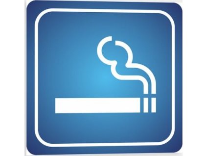 Prostor pro kouření (Verze Samolepka 95 x 95 mm tl. 0.1 mm - 2 ks - Kód: 09944)