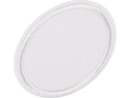Nažehlovací záplaty pro opravy dírek i zdobení ovál (Varianta 1 bílá, Balení 10 ks)