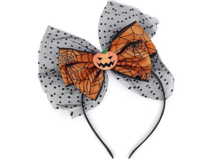 Čelenka do vlasů Halloween / čarodějnice (Balení 1 ks, Varianta 1 oranžová)
