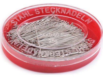 Celokovové špendlíky délka 34 mm (Varianta nikl, Balení 12 krab.)