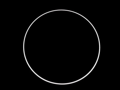 Kovový kruh Ø41cm lakovaný (Balení 1 ks, Varianta 1 bílá)