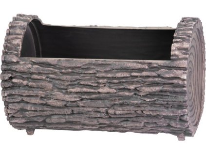 Kvetináč Strend Pro Woodeff, walnut, 22x35 cm, truhlík, kmeň, efekt dreva