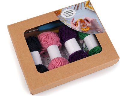 Háčkovací sada s návodem pro začátečníky (Balení 1 sada, Varianta náhodná barva)