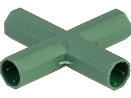 Spojka Strend Pro, 16 mm, tvar X, konektor pro zahradní opěrné tyče