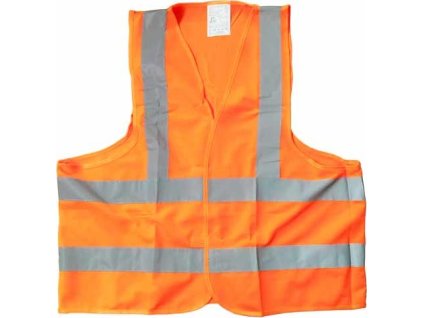 Výstražná vesta oranžová norma EN ISO 20471:2013 - velikost XL