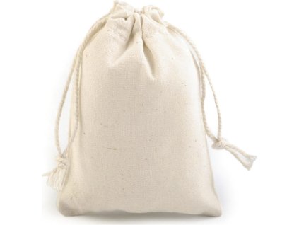 Dárkový pytlík 8x11 cm lněný (Varianta režná světlá, Balení 12 ks)