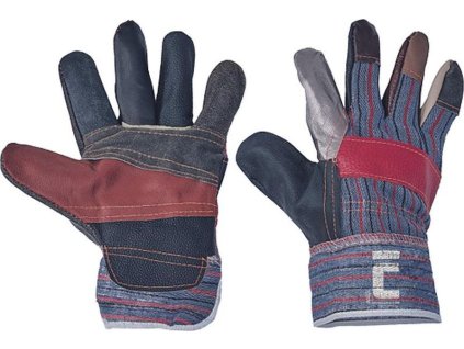 CERVA - ROBIN pracovní kombinované rukavice nábytková hovězina - velikost 10