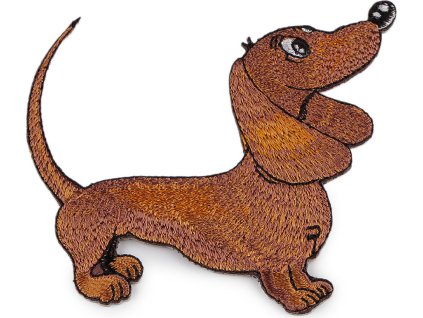 Nažehlovačka jezevčík (Balení 1 ks, Varianta 1 hnědá světlá)