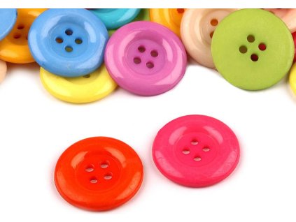 Knoflík barevný mix velikost 34" (Balení 100 ks, Varianta mix barev)