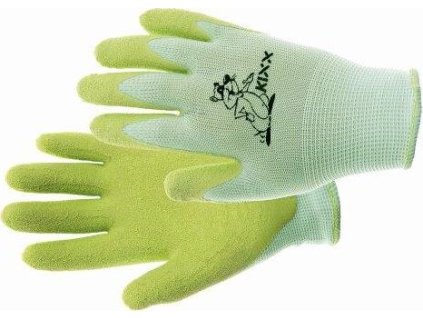 CERVA - FUDGE rukavice nylonové latexová dlaň zelená - velikost 5