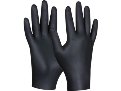 GEBOL - BLACK NITRIL nitrilové rukavice 80 ks - velikost L