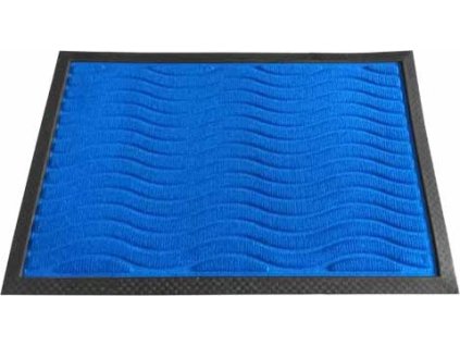 PRECIS - rohožka 40x60cm PP + guma - obdélník, modré vlny