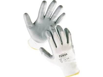 CERVA - BABBLER rukavice nylonové s nitrilovou dlaní - velikost 6