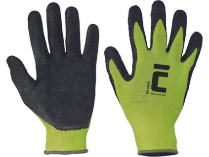 CERVA - PALAWAN rukavice nylonové latexová dlaň - velikost 11