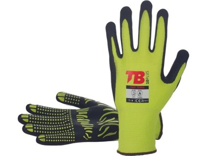 TB - ZEBRA rukavice máčené v nitrilu - velikost 10