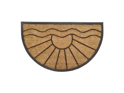 PRECIS - rohožka 45x75cm kokos + guma - půlkruh