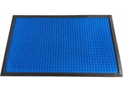 PRECIS - rohožka 45x75cm, PP + guma - obdélník, modrá