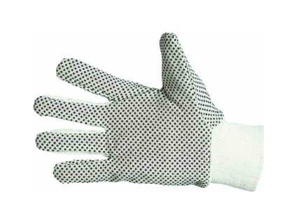 CERVA - OSPREY bavlněné rukavice s PVC terčíky - velikost 10