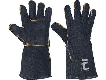 CERVA - SANDPIPER BLACK rukavice svářečské černé - velikost 11