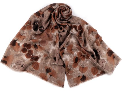 Šátek / šála / pléd ginkgo 90x175 cm (Balení 1 ks, Varianta 1 starorůžová)