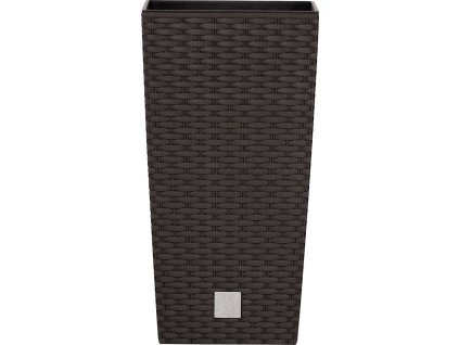 Květináč RATO SQUARE s vkladem 22,5 cm - barva: umbra