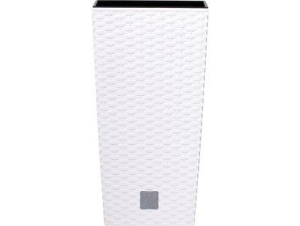 Květináč RATO SQUARE s vkladem 22,5 cm - barva: bílá