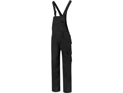 Dungaree Overall Industrial T66 Pracovní kalhoty s laclem unisex (Barva černá, Velikost S)
