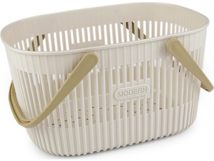 Plastový košík 20x27 cm (Balení 1 ks, Varianta 1 béžová světlá)