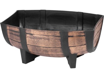 Kvetináč Strend Pro, Woodeff, 29x41x19 cm, zlatý, barel