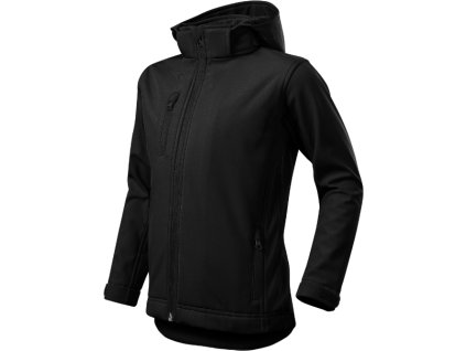 Performance 535 Softshellová bunda dětská (Velikost 158 cm/12 let, Barva černá)