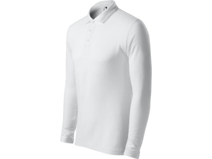 Pique Polo LS 221 Polokošile pánská (Barva bílá, Velikost S)