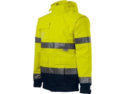 HV Guard 4 in 1 5V2 Bunda unisex (Velikost M, Barva fluorescenční žlutá)