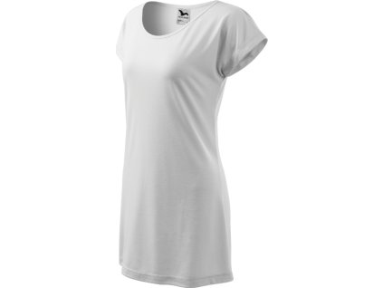 Love 123 Tričko/šaty dámské (Barva bílá, Velikost S)