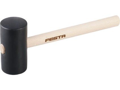 FESTA Palička gumová černá 70mm 36cm násada jasan